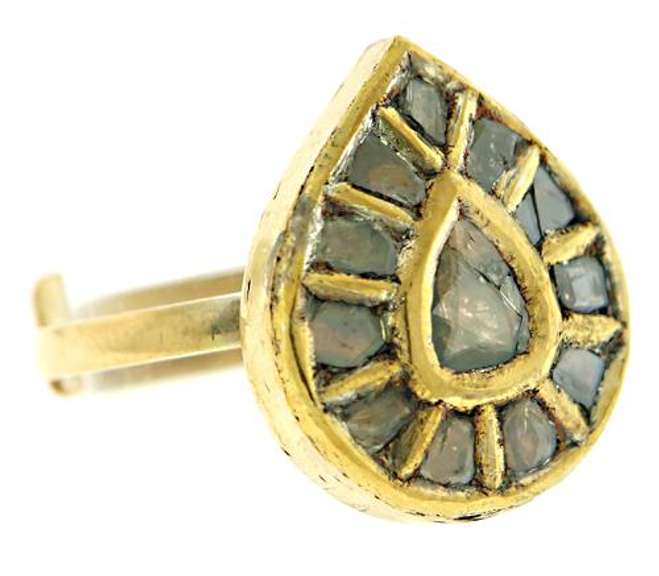 Polki Slice Diamond Ring