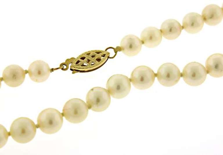 Classic 14kt YG Pearl Strand Necklace