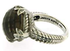 Judith Ripka Smokey Quartz CZ Ring