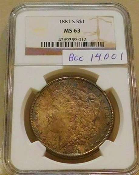 1881-S Morgan Dollar  NGC  MS-63