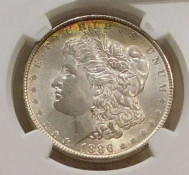 1886 Morgan Dollar  NGC  MS-62
