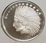 PROOF 1 oz Silver round - Indian