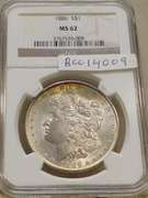 1886 Morgan Dollar  NGC  MS-62
