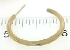 Simple 14kt Yellow Gold Hoop Earrings