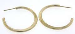 Simple 14kt Yellow Gold Hoop Earrings