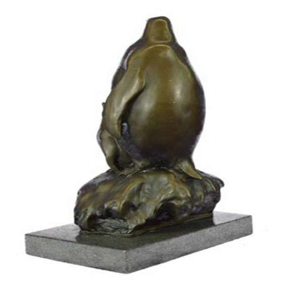 Emperor Penguin Family Bronze Sculpture