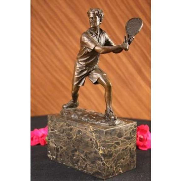 Tennis Player Bronze Sculpture