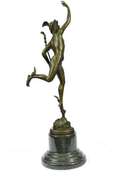 Stunning Mercury Hermes Bronze Figurine