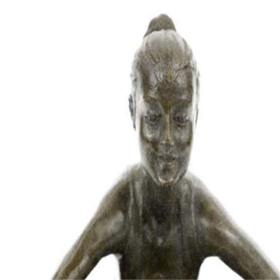 Abstract Female Gymnast Bronze Sculpture