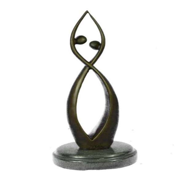 Bronze Modern art Creation of Two Beings Becoming One