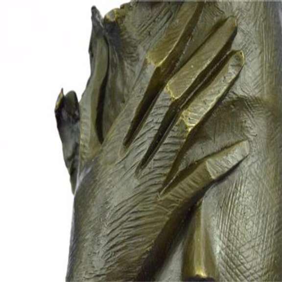 Title Shame on Me Bronze Sculpture on Marble Base