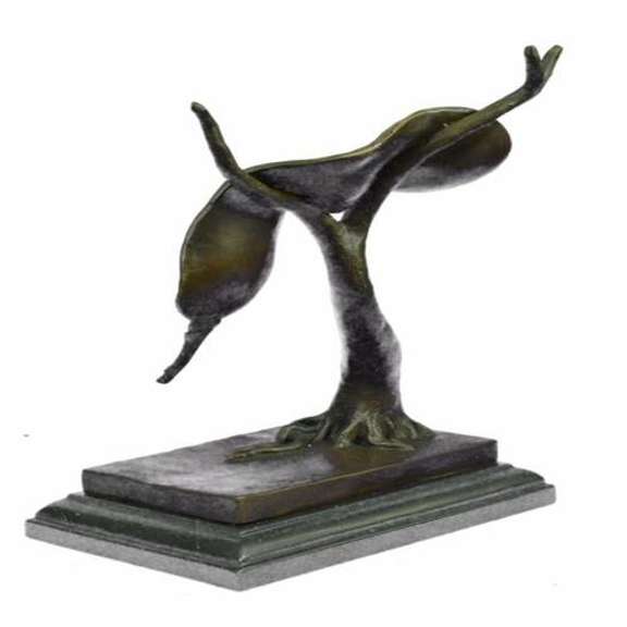 Abstract Modern Art Melting Clock Bronze Sculpture