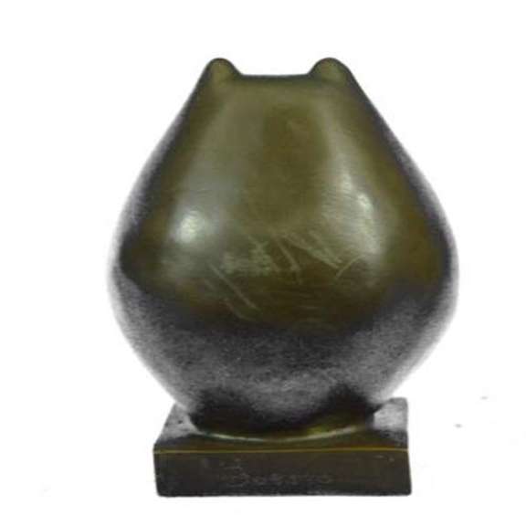 Handcrafted Detailed Hot Cast Cat Bronze Sculpture