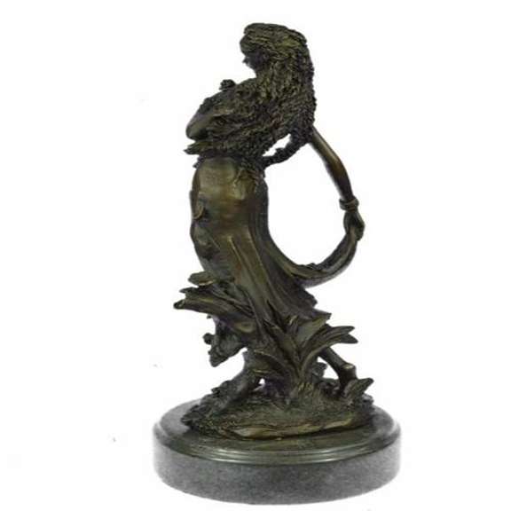 Sexy Nymph Goddess Bronze Sculpture