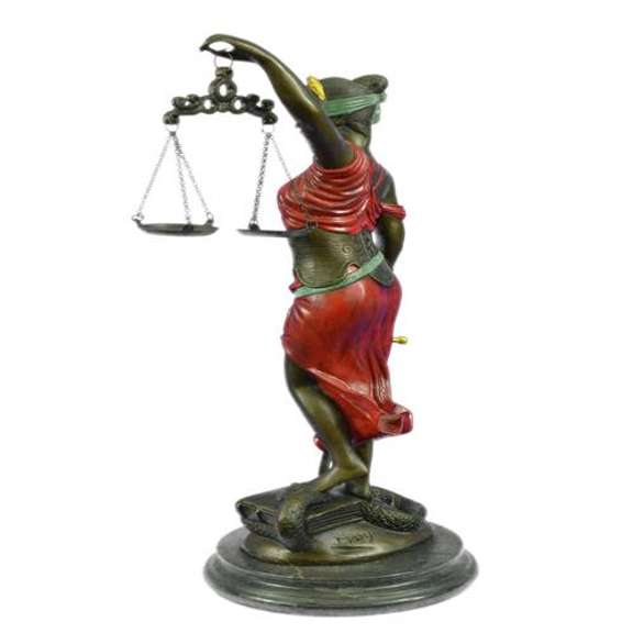 Bronze Scale of Justice Blind Justice Sculpture
