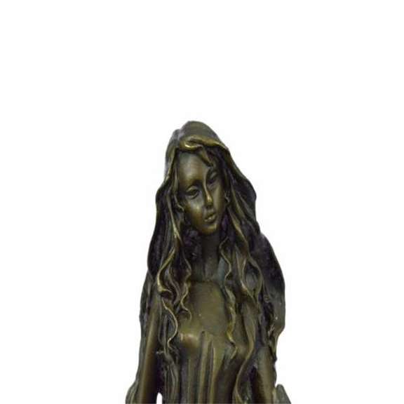 Flower Girl Bronze Sculpture