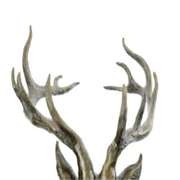 Elk Stag Buck Deer Lodge Bronze Sculpture on Marble