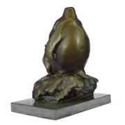 Emperor Penguin Family Bronze Sculpture