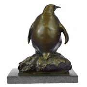 Emperor Penguin Family Bronze Sculpture