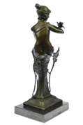 Bronze Seated Girl Sculpture