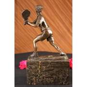 Tennis Player Bronze Sculpture