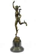 Stunning Mercury Hermes Bronze Figurine
