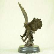 Eagle Bronze Sculpture on Marble Base Figurine