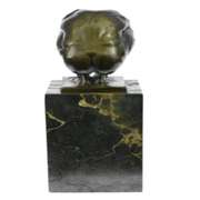 Nude Male Bronze Sculpture on Marble Base Statue