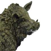 Wild Boar Pig Art Deco Bronze Figurine