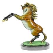 Stallion Horse Bronze Sculpture
