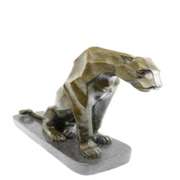 Hot Cast Cougar Bronze Sculpture
