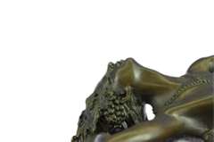 Nude Beauty Stretching Bronze Figurine