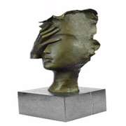 Title Shame on Me Bronze Sculpture on Marble Base