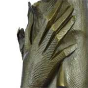 Title Shame on Me Bronze Sculpture on Marble Base