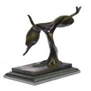 Abstract Modern Art Melting Clock Bronze Sculpture