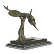 Abstract Modern Art Melting Clock Bronze Sculpture