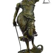 25 inches Tall Blind Justice Hot Cast Broze Sculpture