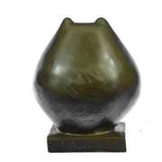 Handcrafted Detailed Hot Cast Cat Bronze Sculpture