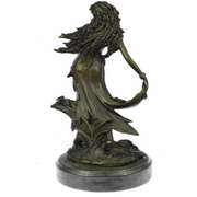 Sexy Nymph Goddess Bronze Sculpture