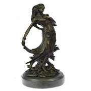 Sexy Nymph Goddess Bronze Sculpture