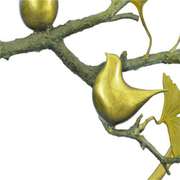 Multi Color Patina Love Birds Bronze Sculpture