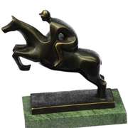 Sport Jockey on Horse Bronze Sculpture