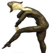 Napoleon Dancer Bronze Sculpture on Marble Base Statue