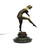 Napoleon Dancer Bronze Sculpture on Marble Base Statue