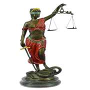 Bronze Scale of Justice Blind Justice Sculpture