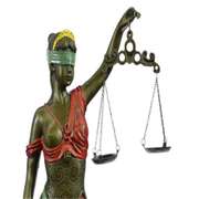 Bronze Scale of Justice Blind Justice Sculpture