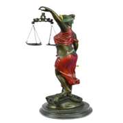 Bronze Scale of Justice Blind Justice Sculpture