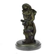 Flower Girl Bronze Sculpture