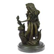 Flower Girl Bronze Sculpture