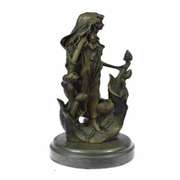 Flower Girl Bronze Sculpture